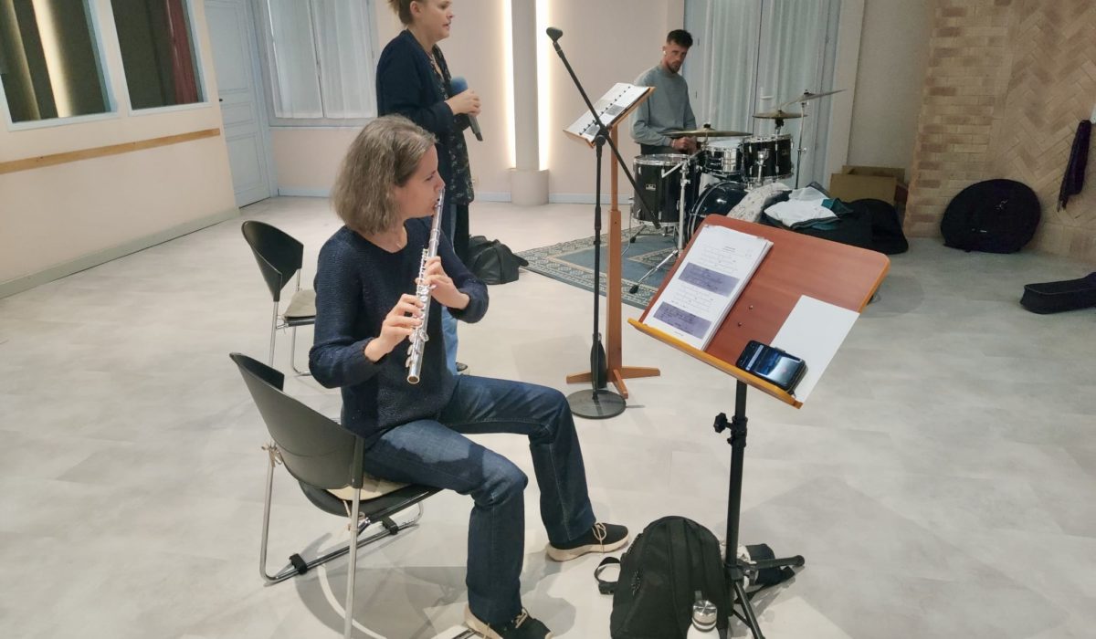 Musiciens au studio d'enregistrement septembre 2025